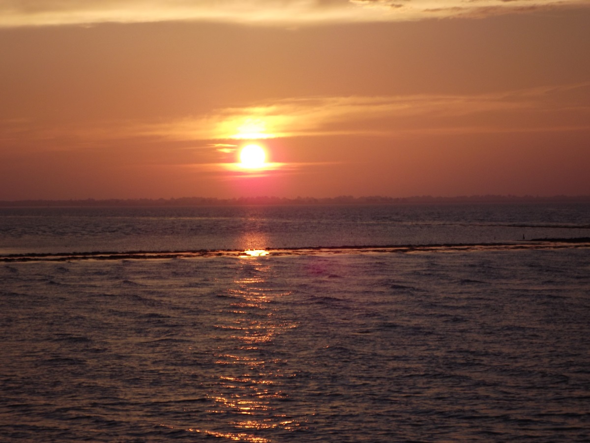 zonsondergang in frankrijk